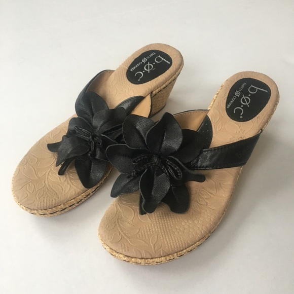 boc Shoes - Born Concepts Flower Wedge Sandal